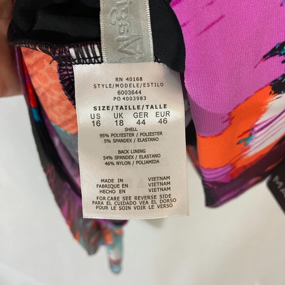 Magicsuit by Miraclesuit Cypress Rita Layered Tankini Bathing Suit Top Sz 16 NWT - Picture 7 of 8